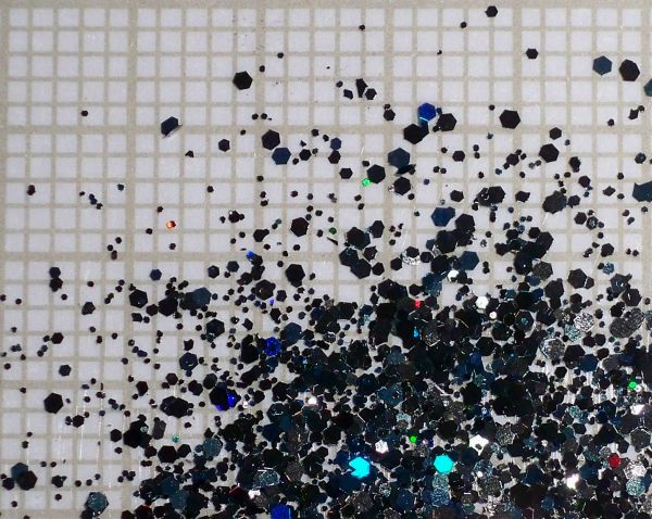 Glitter holográfico mix preto