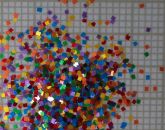 Glitter matte quadrado mix colorido 0.025