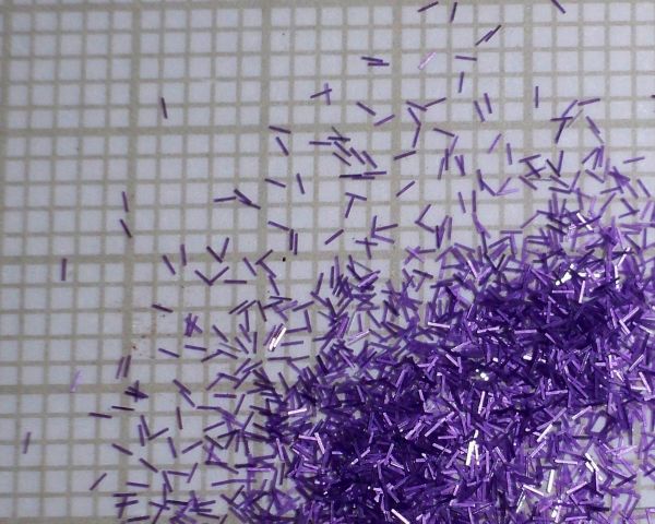 Glitter matte filete púrpura