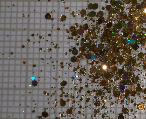 Glitter holográfico mix dourado